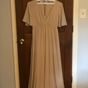 EMILY EMPIRE MAXI DRESS ~ SHOW ME THE RING CRISP